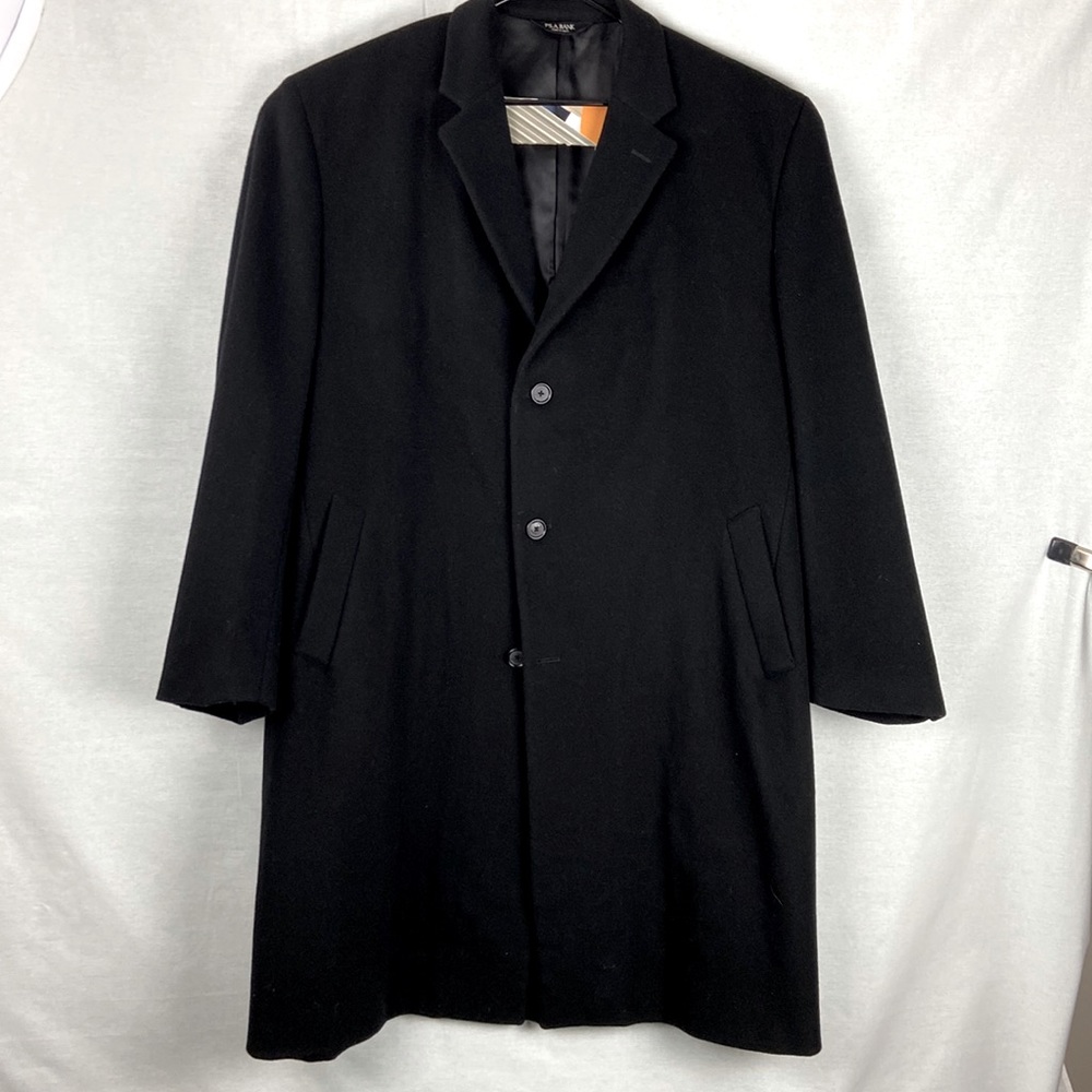 Jos A Bank Peacoat Overcoat 49L 18” Sleeve 100% Wool